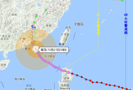 紧急！超强台风“海马”或正面袭击广东！或将严重影响惠州
